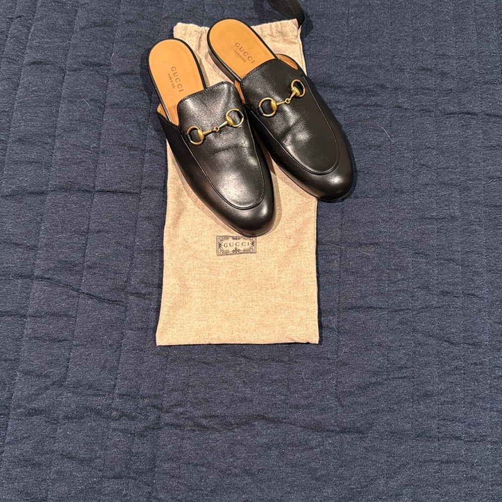 Gucci Black Princeton Slipper Mule